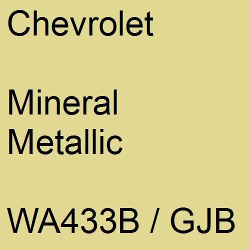 Chevrolet, Mineral Metallic, WA433B / GJB.